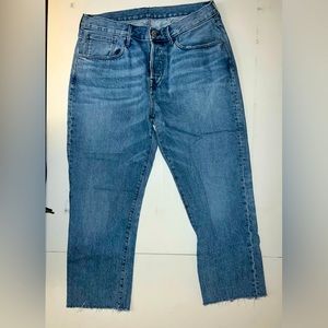 Straight Cut Blue Jeans